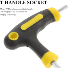 2 Stück T-Griff-Steckschlüssel mit Kugelkopf, rostfrei, magnetisiert, aus 6150-Legierungsstahl