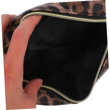 Kosmetiktasche mit Leopardenmuster, Clutch, Multifunktions-Kulturbeutel, tragbare Handtasche