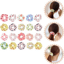 20 elastici per capelli con motivo frutta, ideali per donna, perfetti per code di cavallo o uscite informali, in vari stili.