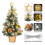 17.7 inch Mini LED Christmas Tree Gold Silver Red 1