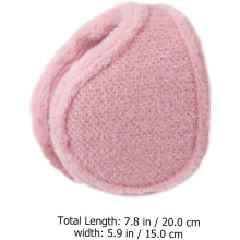 Cache-oreilles chauds en peluche pour l'hiver, design duveteux, pour les activités de plein air comme le tir