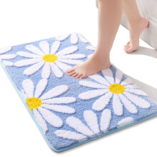 Roze Madeliefjes Badkamermat Antislip Microvezel 16x24 inch
