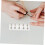 DIY Salon Nail Practice Stand with Frosted Rectangular Acrylic Base and Decorative Flower Edge Includes Silver 1
