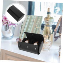 Uhrenbox aus Leder für Herren, tragbarer Reisekoffer, elastische Fächer aus PU-Leder, Uhrenorganizer auf Rolle