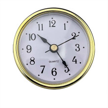 65mm quartz clock movement with gold Arabic numbers