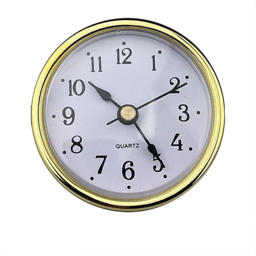 65mm quartz clock movement with gold Arabic numbers