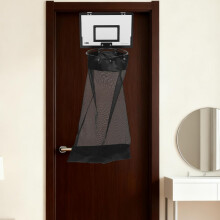 Panier à linge avec panier de basket-ball, fermeture éclair sécurisée et déchargement pratique