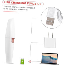 Rifinitore elettrico per sopracciglia, depilatorio per il viso ricaricabile tramite USB, rasoio di precisione 2 in 1 per sopracciglia.