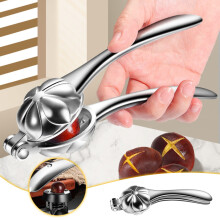 Coupe-châtaignes en aluminium avec lame croisée et plateau cannelé