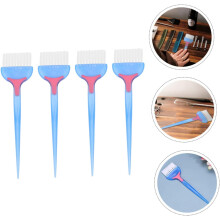 Juego de 4 piezas de cepillo de cerdas suaves y peine para teñir el cabello, ideal para peluquerías y tratamientos capilares.