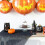 Halloween bottle brush trees black tabletop decor 6 pcs 1