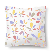 Cotton Linen Pillow Case Scandinavian Floral 45x45cm