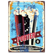 Porter fém bádogtábla sörstílusok poszter 8x12 hüvelyk