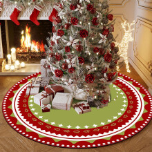 Jupe de sapin de Noël vintage à paillettes 80 cm