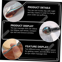 Aplicador de crema para ojos giratorio, cuchara manual para mascarilla, metal, aleación de zinc, división de crema para la piel.