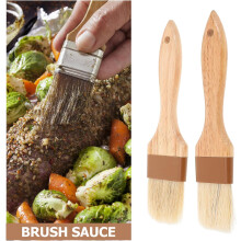 2pcs Sauce Brush Pastry Brush Compact Lightweight for Baking and Picnics