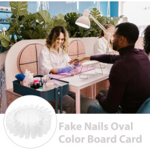 20 stuks ovale displayborden voor nagelkunst, geschikt voor het testen van nagellak tijdens manicures, professioneel gebruik.