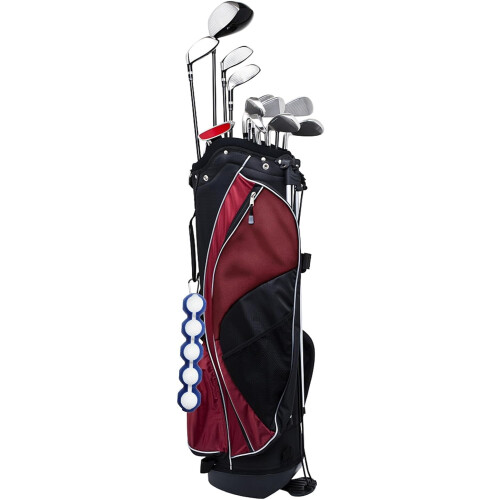 Set di 5 custodie elastiche in silicone blu per palline da golf. 2