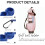 Elastic Golf Ball Holder Sleeve Set 5pcs Blue Silicone Golf Ball Protector 4
