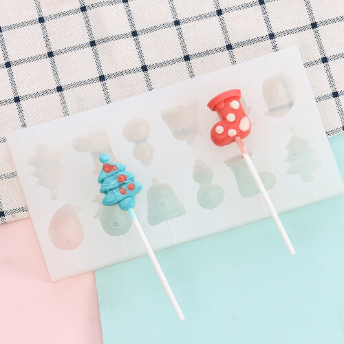 Silicone Lollipop Flower Chocolate Mold