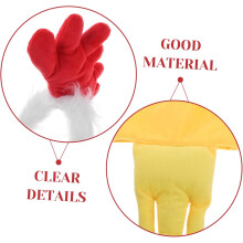 Set costum de cocoș de Paște pentru adulți, bandă de susținere pentru pui, cioc, nas, coadă, picioare, accesorii