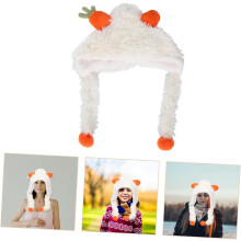 Niedliche Ostermützen, Plüschmützen mit Ohren für Jungen, Mädchen und Erwachsene, flauschige Wintermütze