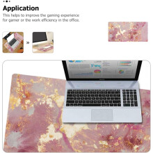 Covoraș de birou pentru computer, mare, din marmură, pentru mouse-ul de gaming, tastatură, decor de birou acasă, mare