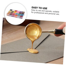 Pintura ignífuga, sellos, cera de sellado, cuentas, cuchara de cera para manualidades, kit de sellos y proyectos de kits de cuentas.