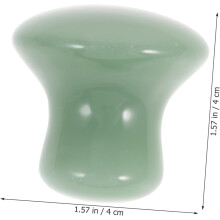 Piatră de masaj facial cu cap de ciupercă de jad pentru masaj rotund cu ulei energetic Spa