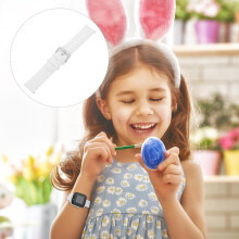 Bracelet de montre en silicone de 20 mm de large, bracelet de remplacement universel, blanc, classique, en silicone souple.