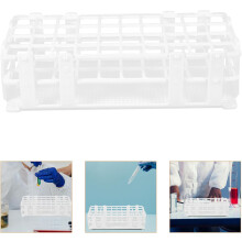 Rack de tubo de teste plástico 40 buracos para tubos de 20mm suporte desmontável adequado para laboratório e armazenamento de amostra