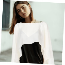 Chiffon-Abendschal für Damen, leichter Umhang für formelle Anlässe und Hochzeiten, schützender Schal