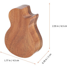 Wooden Guitar Pick Organizer Box with Creative Design, Plastic Storage Organizer