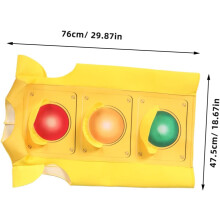 Traffic Light Costume for Role Play and Safety Education Vibrant Signal Light Clothes with Easy Clean