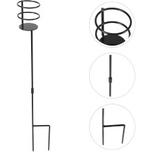 Porte-gobelets en fer, support de rangement en métal noir, empêche les déversements et maintient les bouteilles en toute sécurité.
