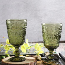 Haushalts-Likörbecher, Kelch, Glaswaren, hellgrünes Glas, hergestellt aus praktischem, vielseitigem und stilvollem Glas