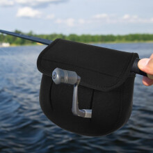 Funda protectora para carretes de pesca, tamaño mediano, de tela impermeable y gruesa para buceo.