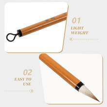 Petit pinceau de calligraphie pour l'écriture, pinceau traditionnel en poils de coq pour la peinture et la calligraphie.
