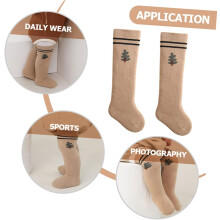 Vauvan pitkät sukkahousut, liukumattomat paksut frotee-neulossukat taaperoille 1-3 vuotta, talvilapsille, säärystimet