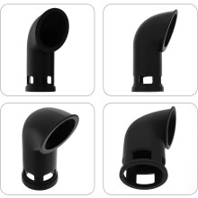 Accessoire pour autocuiseur en silicone résistant à l'usure, déviateur de vapeur, nettoyant de cuisine noir.