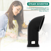 Steam Release Diverter Silicone Pressure Cooker Accessory Wear-Resistant Black Kitchen Cleaner