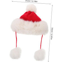 Malha Beanie Chapéu quente Natal Natal Pompom esqui Aventuras ao ar livre para mulheres