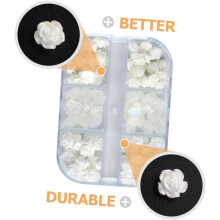 Kamelien-Charms Nagelkunst-Accessoires, Blumen-Charms für Nägel für Frauen und Mädchen