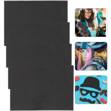 4 EVA-Schaumstoffplatten für Cosplay-Bastelarbeiten, Schwarz, 1–5 mm dick, flexible EVA-Platte