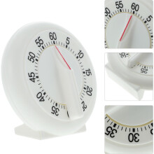 Mechanischer Handtimer, Küchentimer aus weißem Kunststoff, Zeitmanagement