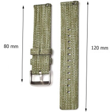 Canvas-Uhrenarmband, kompatibel mit aktiven Uhren für Outdoor-Sportarten