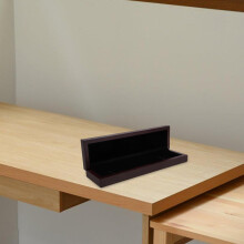 Estuche de madera para armónica, resistente a caídas, fácil de transportar, color negro.