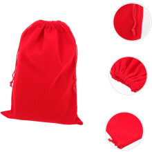 3er-Pack Haartrockner-Beutel mit Kordelzug, fusselfreiem Material, robustem Verschluss, glattem Design, rot, zur Aufbewahrung im Gästezimmer