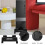 Movable Computer Tower Stand with Locking Casters, Black Desktop CPU Holder Bracket 1