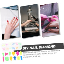 Flatback Unha Charms Set Compartimento Strass Gems decorativas para Unha Arte para desenhos criativos e ofícios